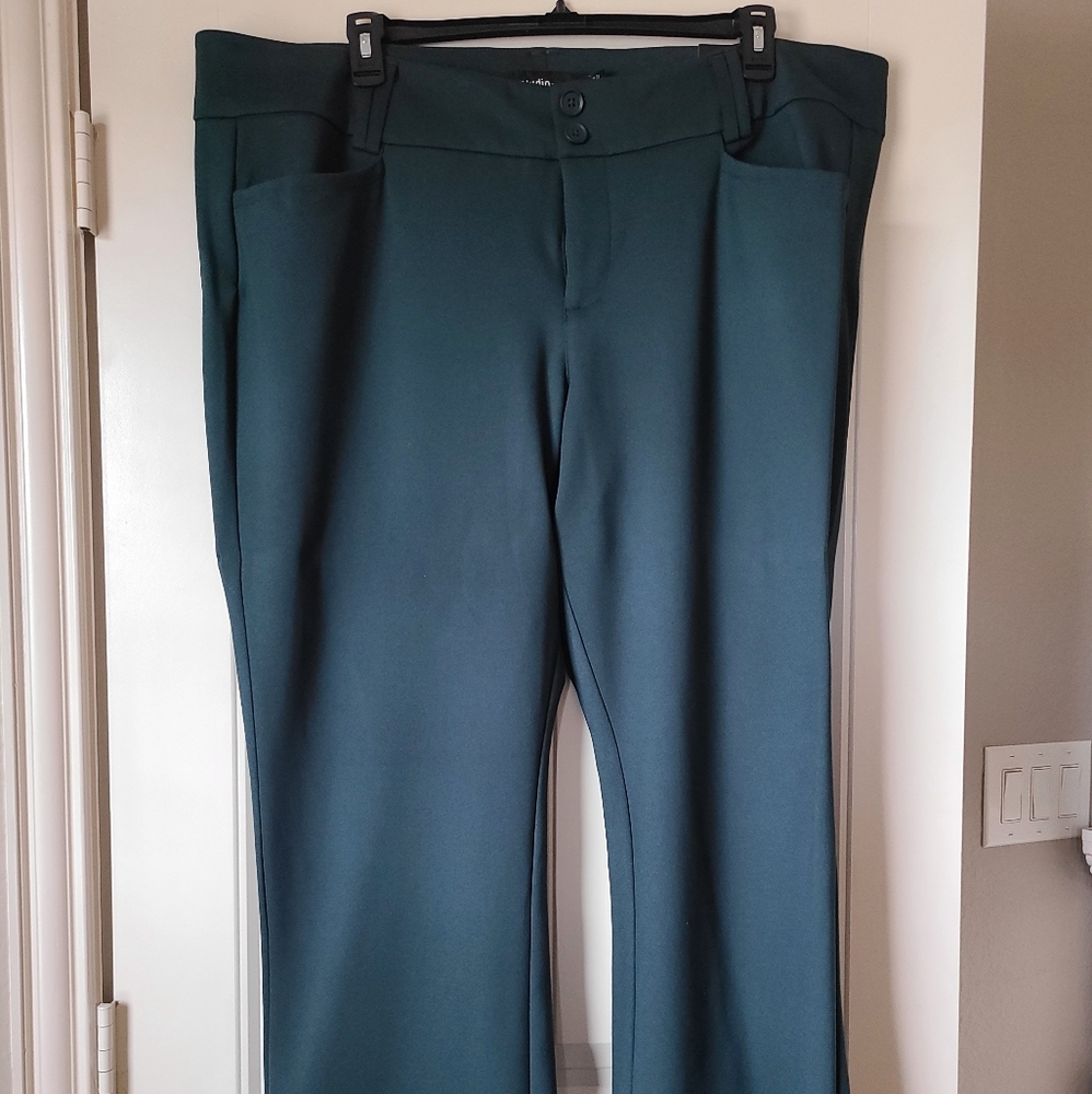 Green trousers